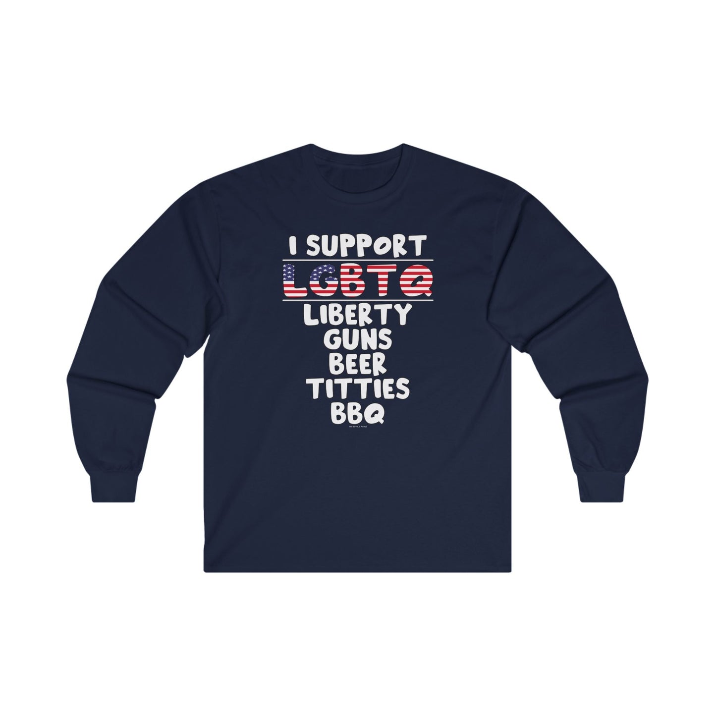 I Support LGBTQ Long Sleeve Tee The Devil's Pickle