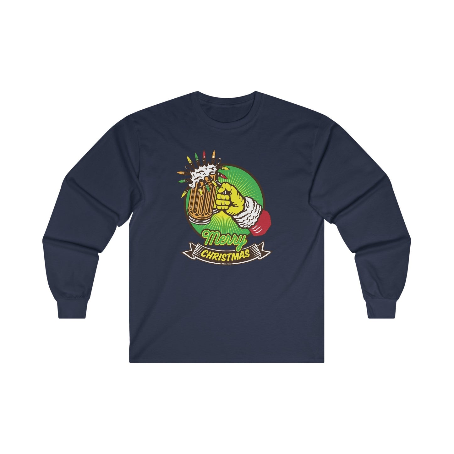 Merry Christmas Beer Long Sleeve Tee The Devil's Pickle