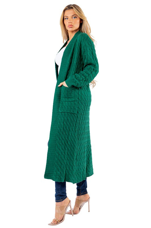 WOMEN FASHION LONG MAXI SWEATER CARDIGAN BY CLAUDE