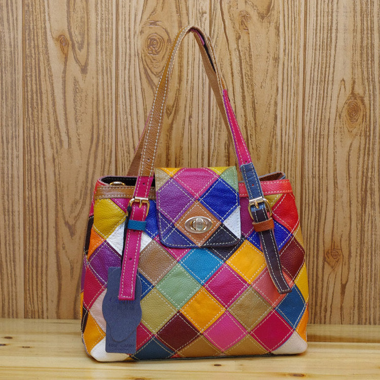 Cowhide Leather Handmade Single-shoulder Messenger Bag See size chart under “more details” The Fashion Celestial