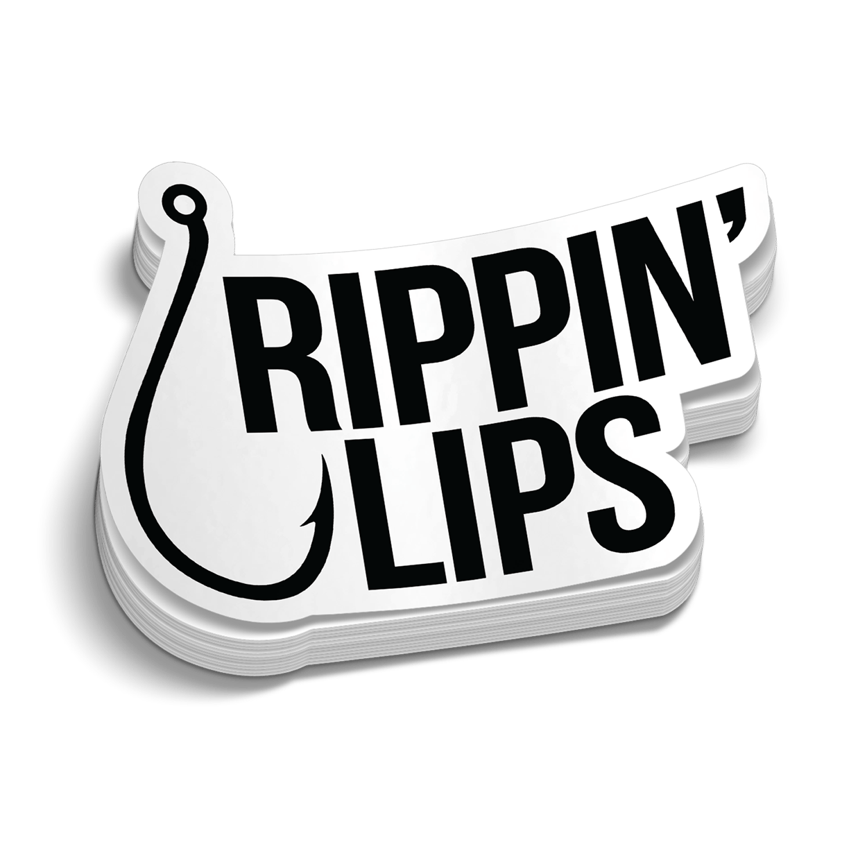 Rippin' Lips Hard Hat Decal Armed American Supply