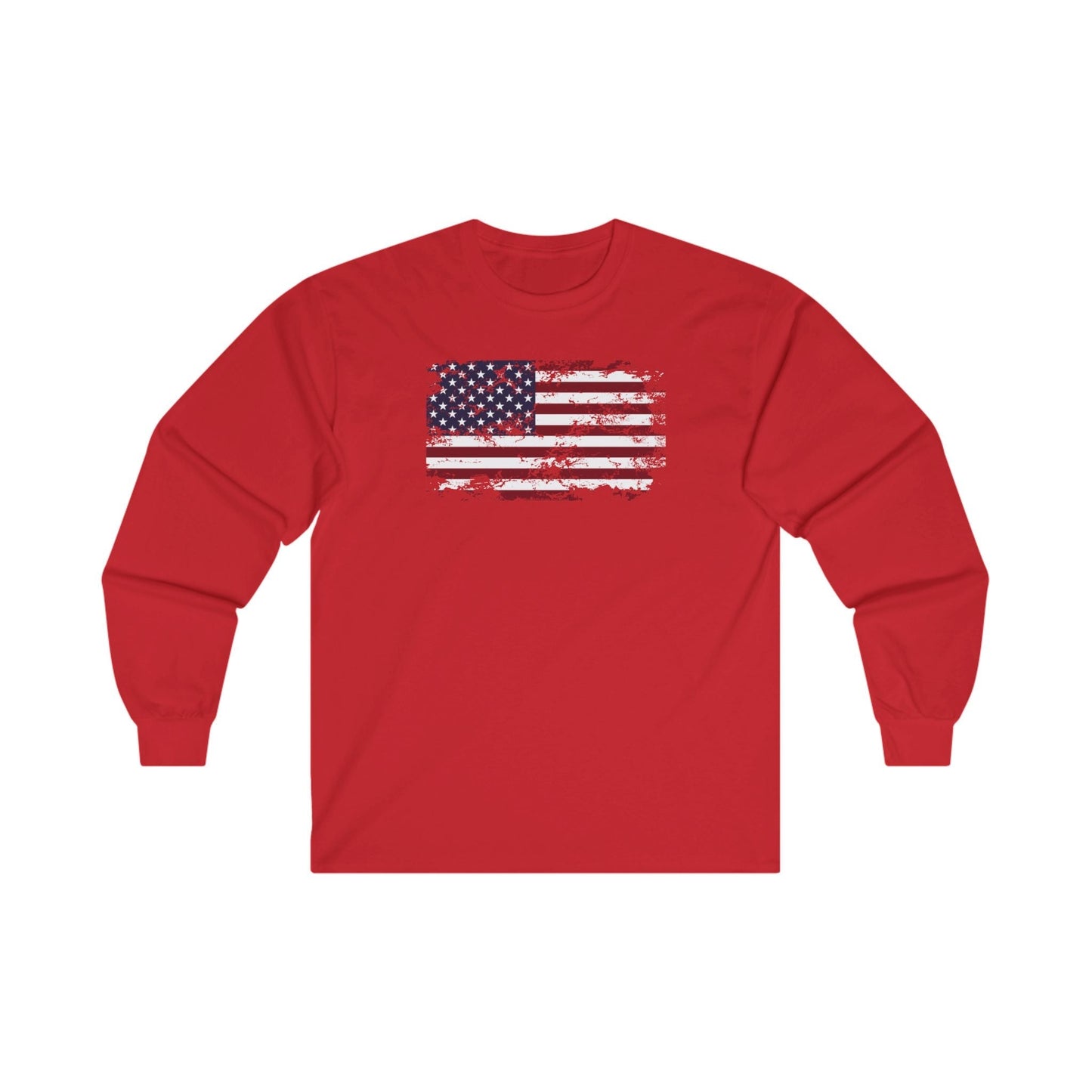 Vintage Style American Flag Long Sleeve Tee The Devil's Pickle