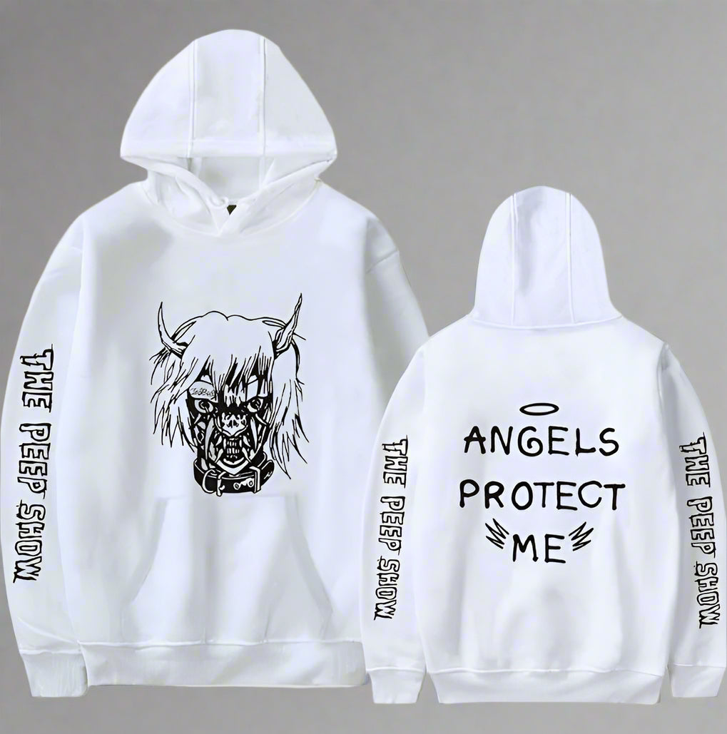 Angel and Devil Hoodie – Unisex Couple Graphic Pullover Sweatshirt FitiqueFit
