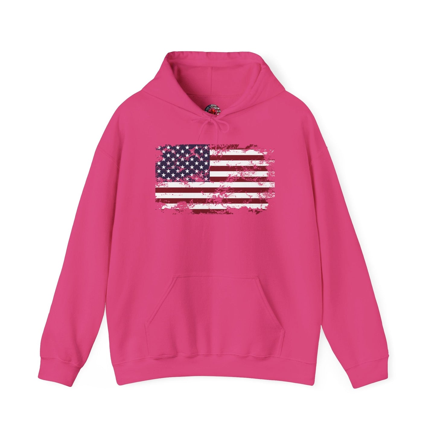 Vintage Style American Flag Hooded Sweatshirt The Devil's Pickle