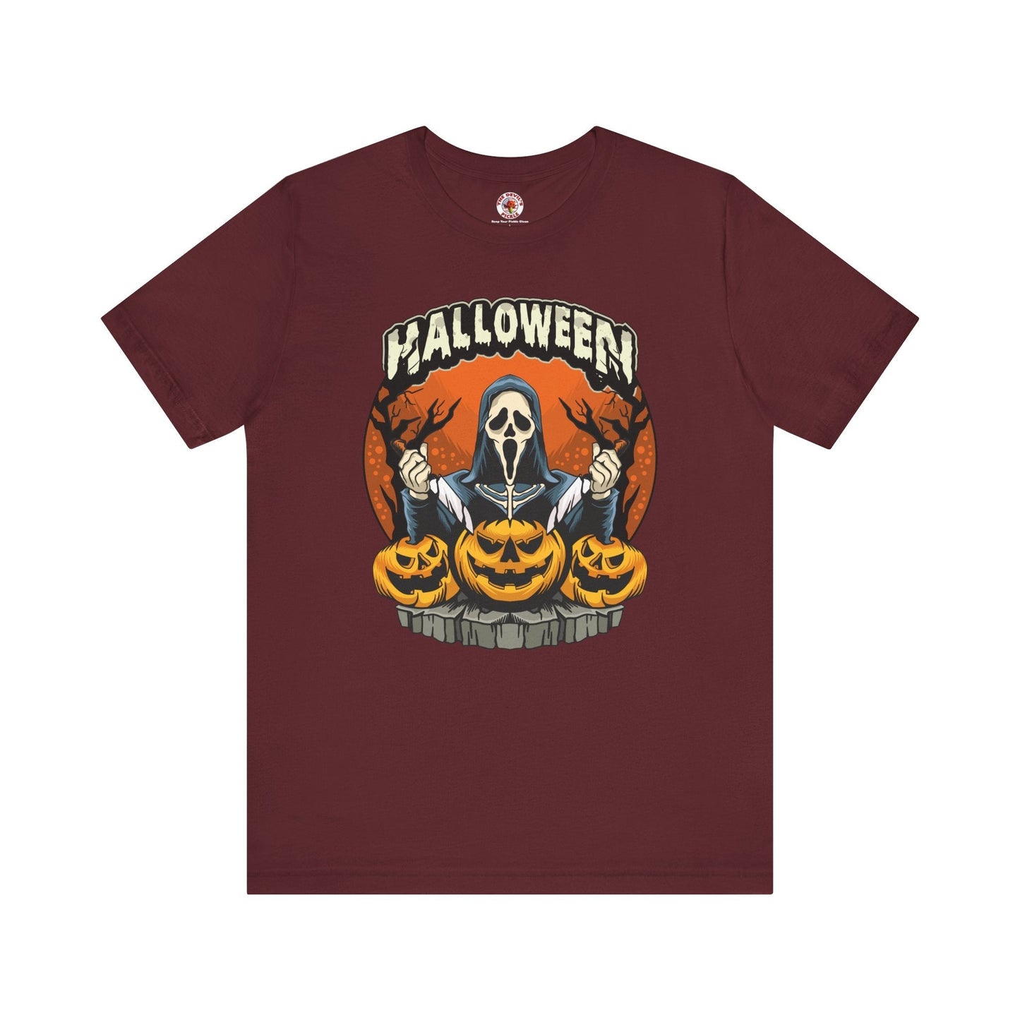 Screamer Killer Ghost Halloween T-Shirt The Devil's Pickle