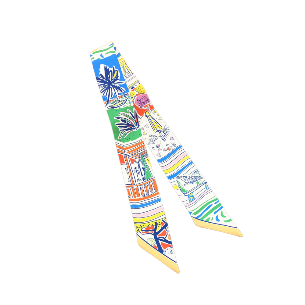 Palm Parade Twily Scarf - Polyester Blend Deep South Originals