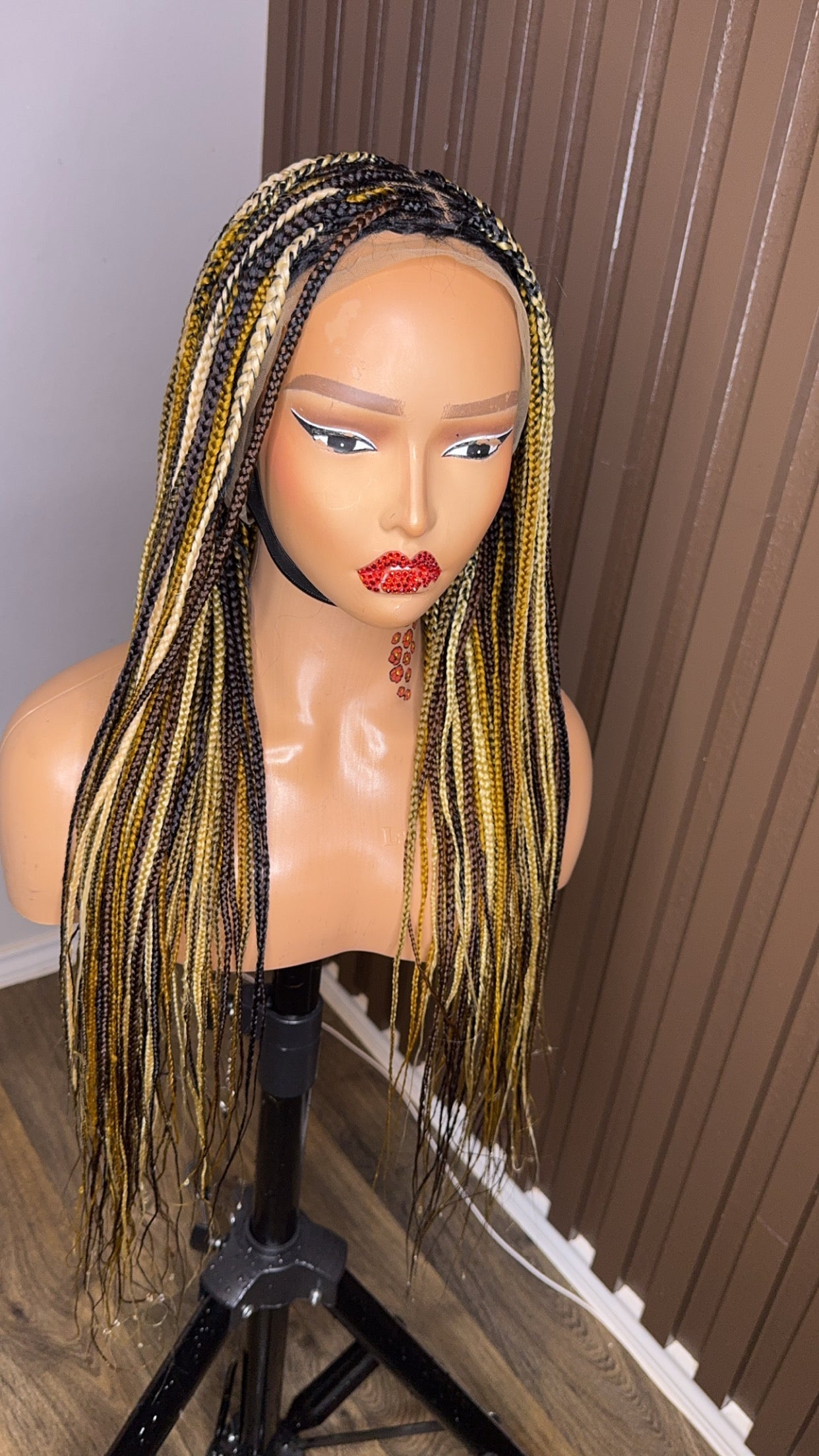 22 inches mix color knotless braided wig HOL stores