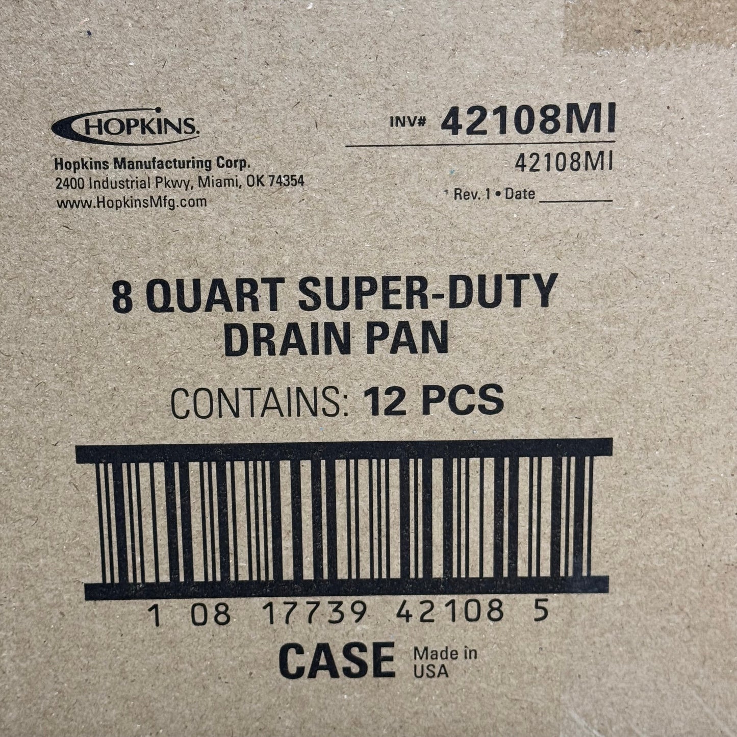 FLOTOOL (12 PACK) 8 Quart Drain Pan Sz 16.5” L x 15” W x 4” H, Black 42108MI PayWut