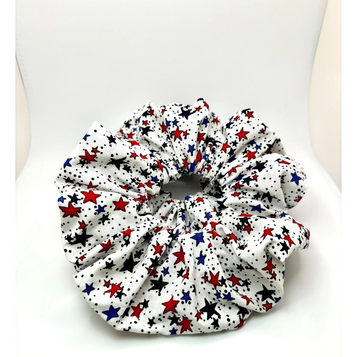 White Stars Patriotic Scrunchie Enchanted Scrunch