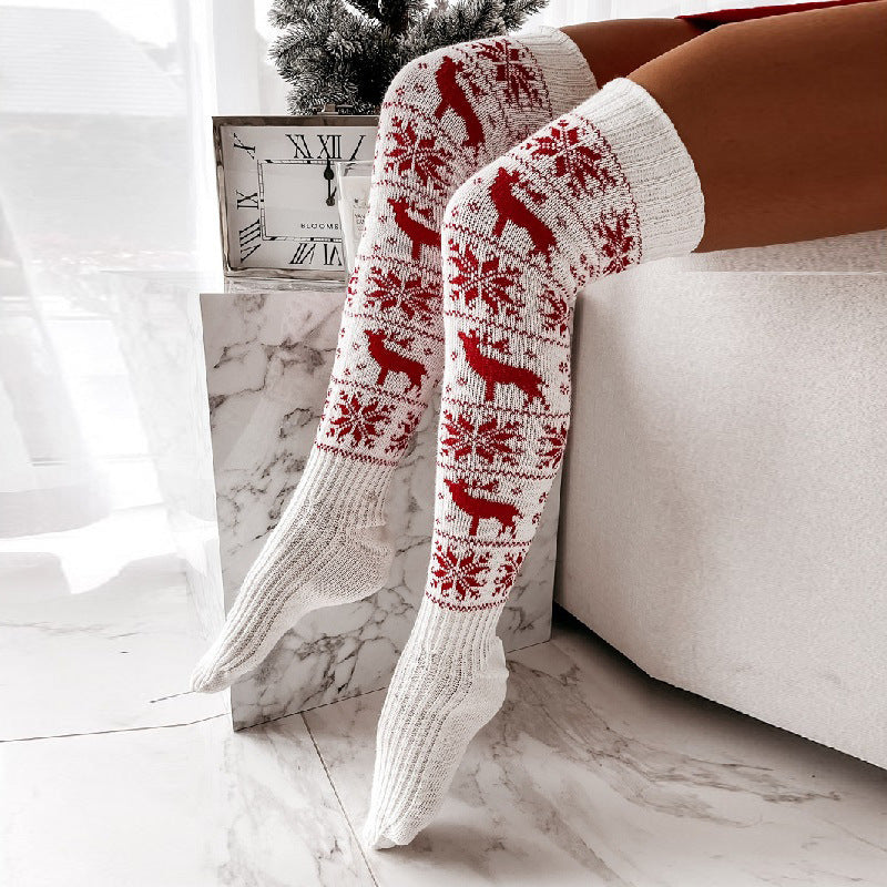 Winter Christmas Warm Knitted Women Stocking FitiqueFit