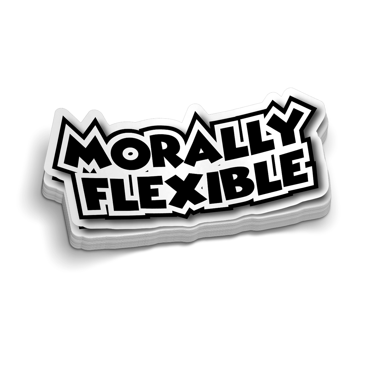 Morally Flexible Hard Hat Decal Armed American Supply
