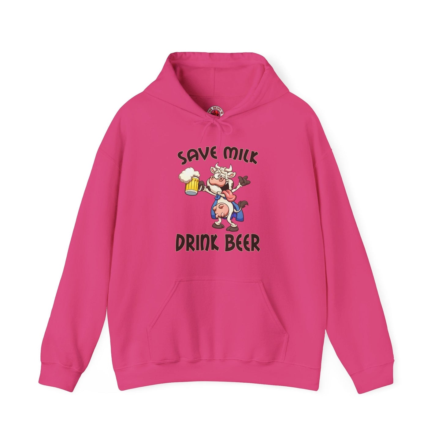 Save Milk Drink Beer Hooded Sweatshirt The Devil's Pickle