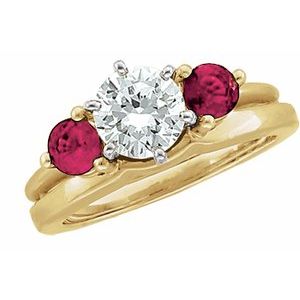 14K Yellow Natural Ruby Wrap-Style Ring Enhancer Ethereal Legacy Boutiques