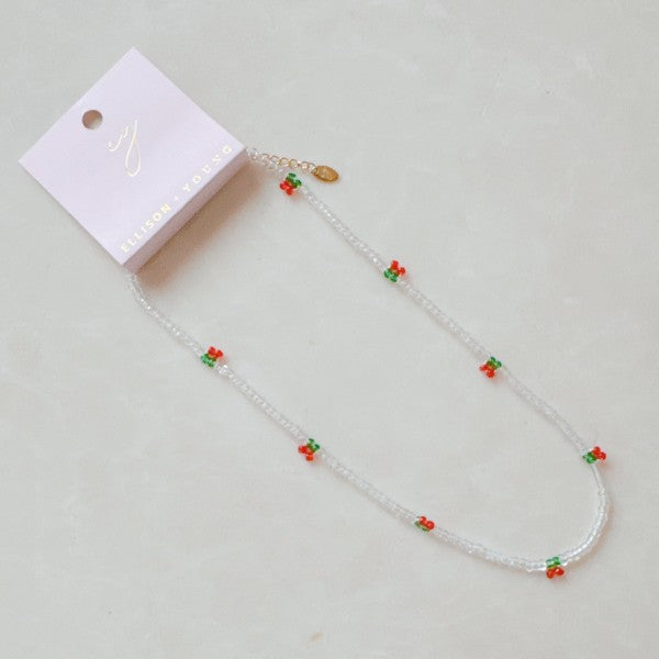 Cherry Dotty Beaded Necklace Shop Style & More | Fresh Looks, Everyday Deals & Free Shipping