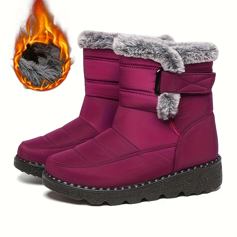 Winter Boots for Women New Long Plush Snow Boots Woman Platform Ankle Boots Warm Shoes NovaCart