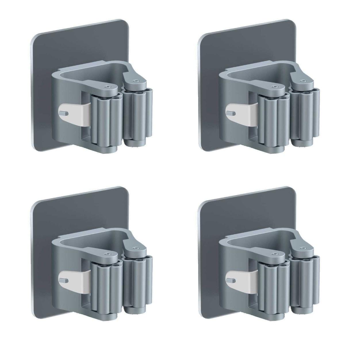 2/4PCS Home Storage Rack Bathroom Suction Hanging Pipe Traceless Hooks Wall Mounted Mop Organizer Holder Waterproof Broom Hanger Storage Rack Bathroom Suction Hanging Pipe Traceless Hooks Wall Mounted Mop Organizer Holder Stevvex