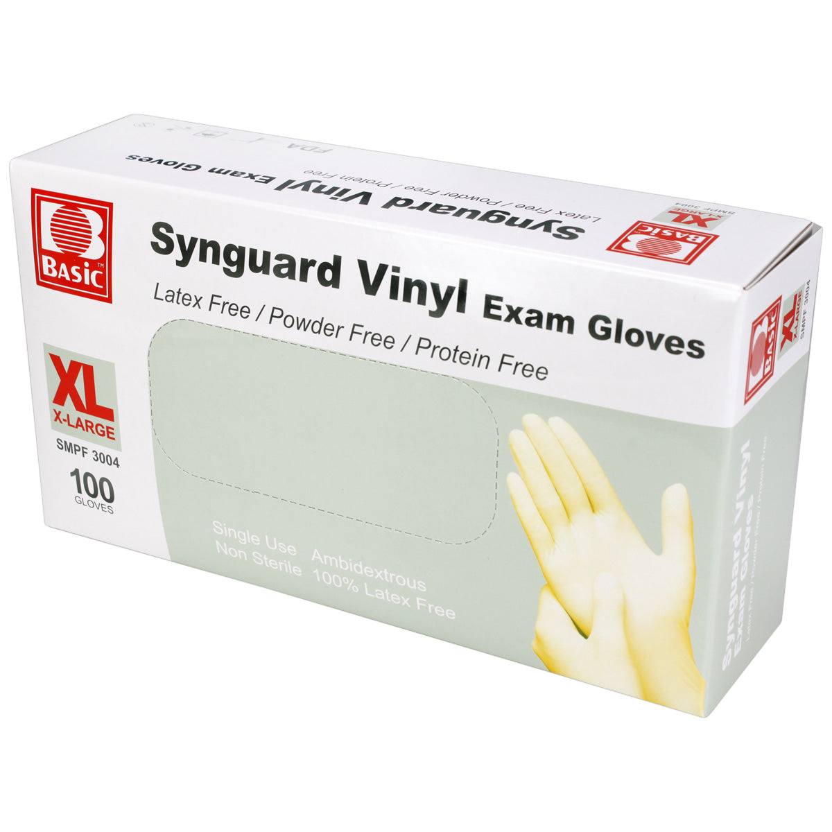 Powder Free Vinyl Exam Gloves - Extra Large, 100/Bx quakekits.com