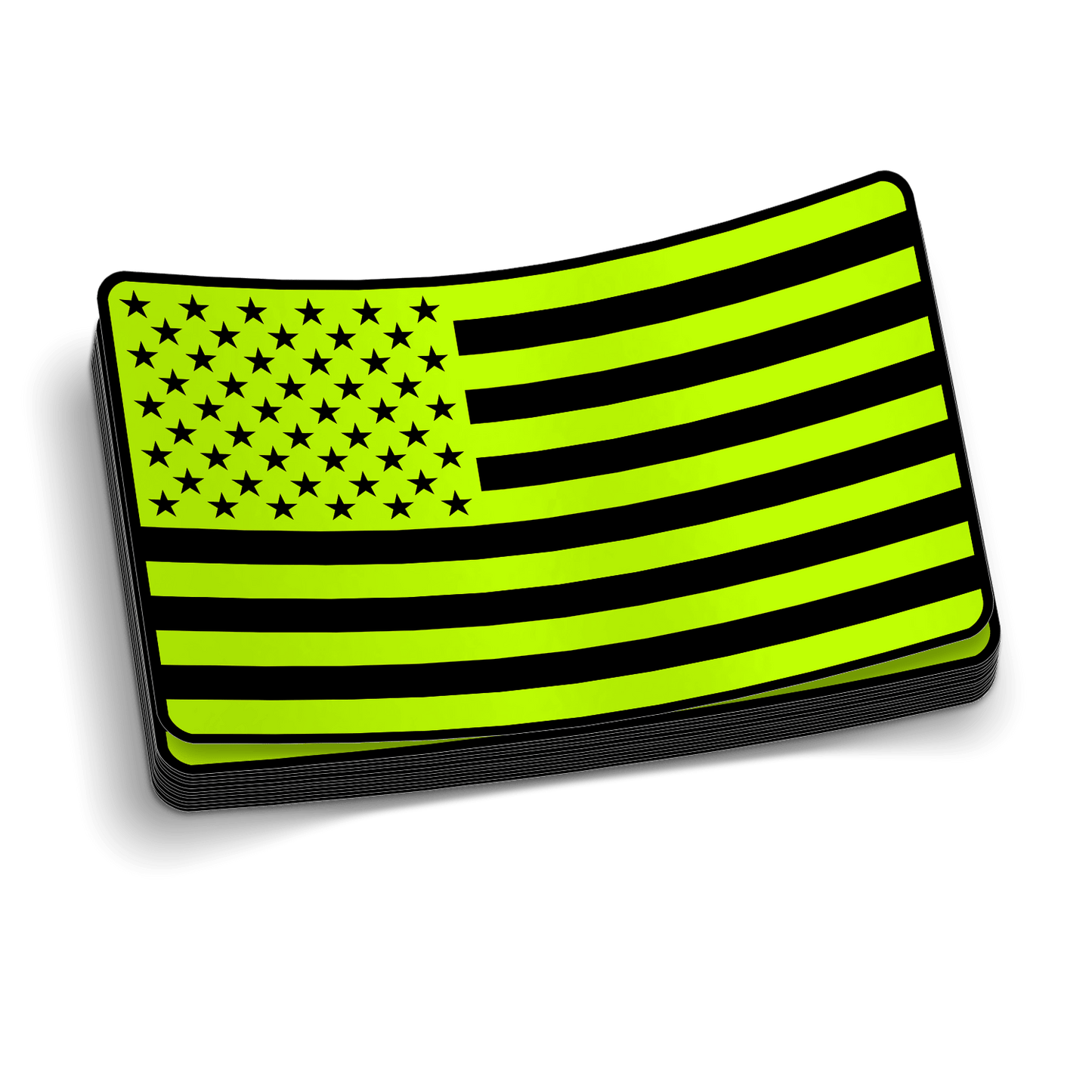 Hi Vis Flag - Hard Hat Decal Armed American Supply