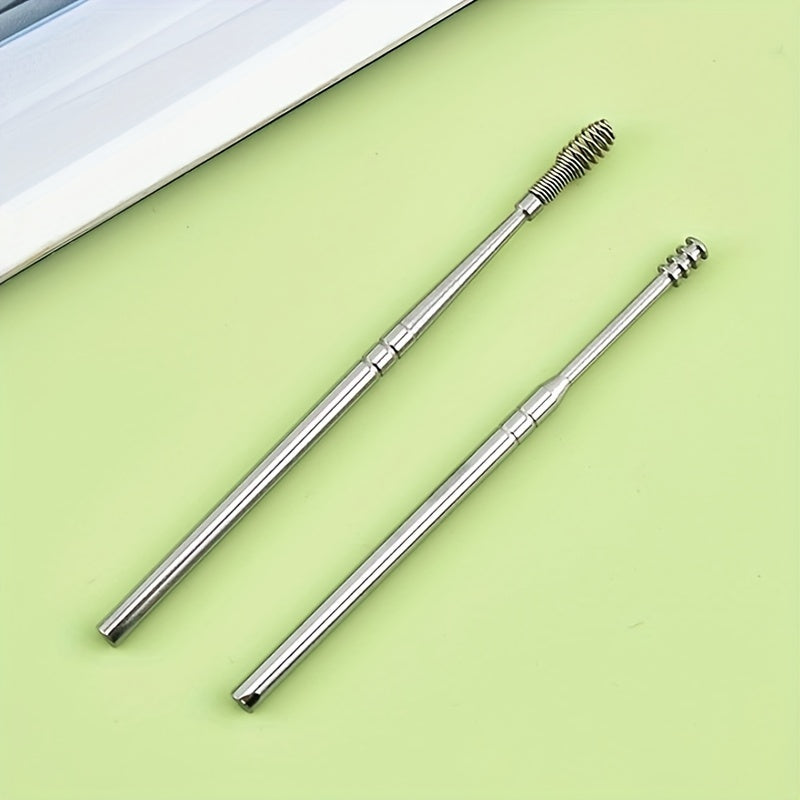 6pcs Spiral Spring Ear Cleaning Kit with Soft & Sturdy Ear Spoon & Probe Tools - Portable Manual Ear Wax Remover Set for Safe Ear Hygiene Care, Travel-Friendly Earwax Removal Tools (No Batteries/Electricity) NovaCart