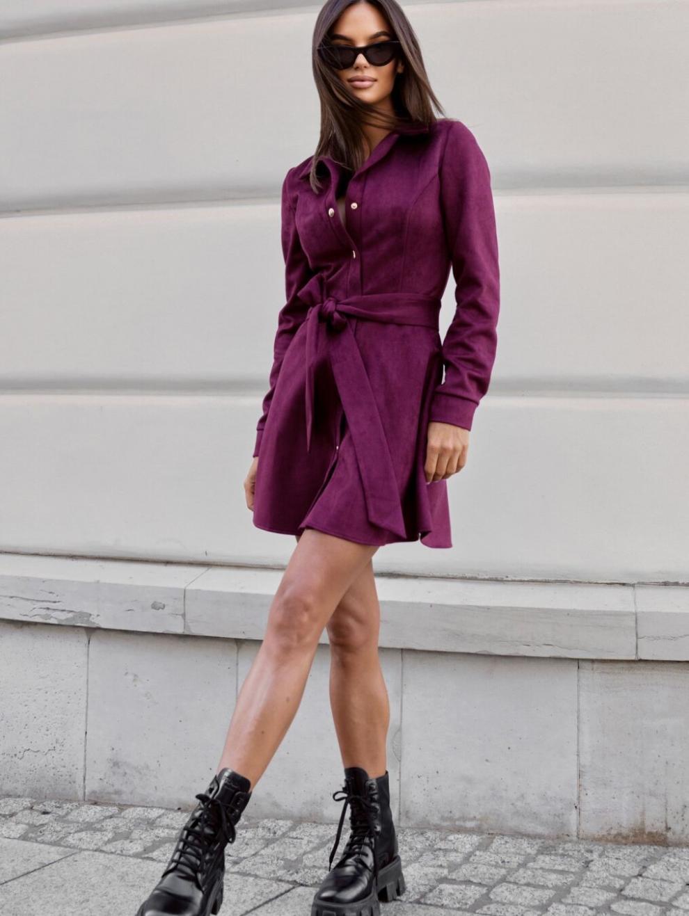 Loose Linen Lace-Up Long-Sleeve Mini Dress – 3 Colors, S–2XL FitiqueFit
