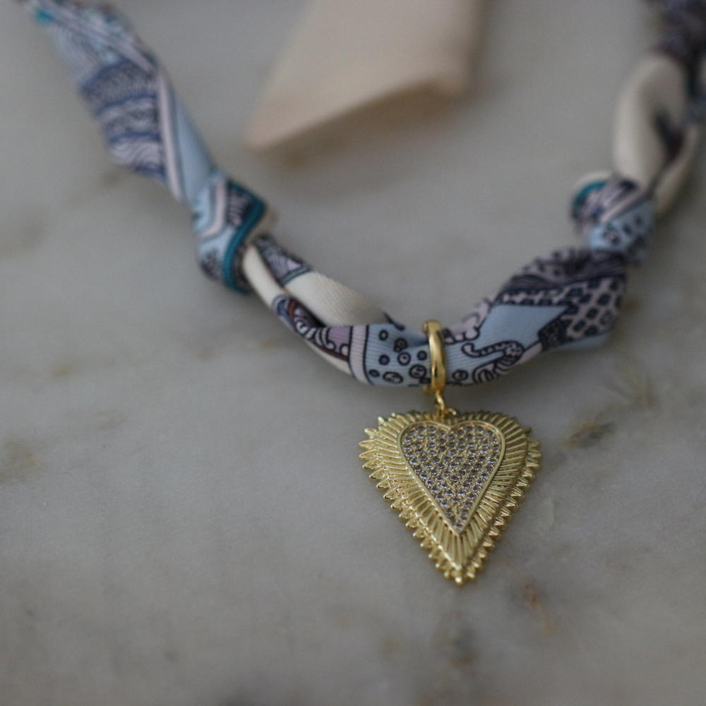 Prairie Sky Scarf Necklace Deep South Originals