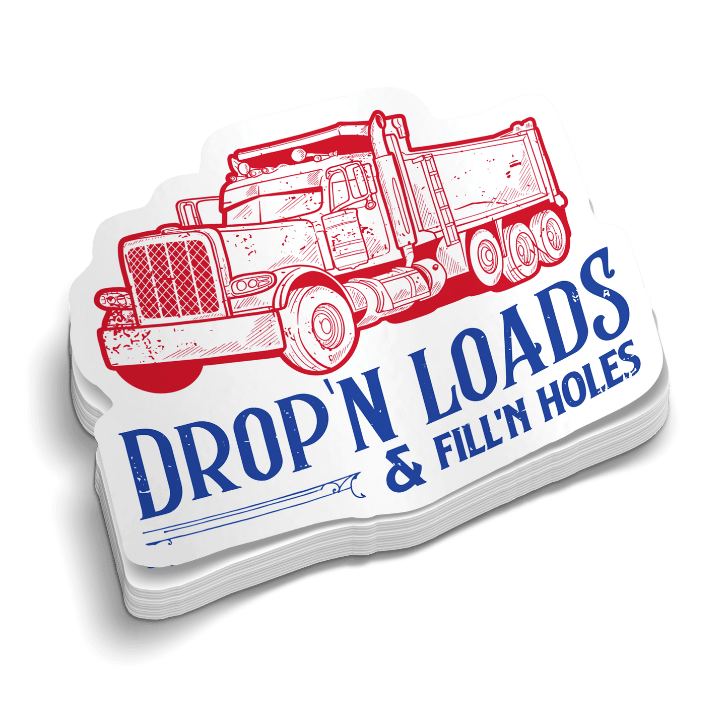 Dropin' Loads Hard Hat Decal Armed American Supply