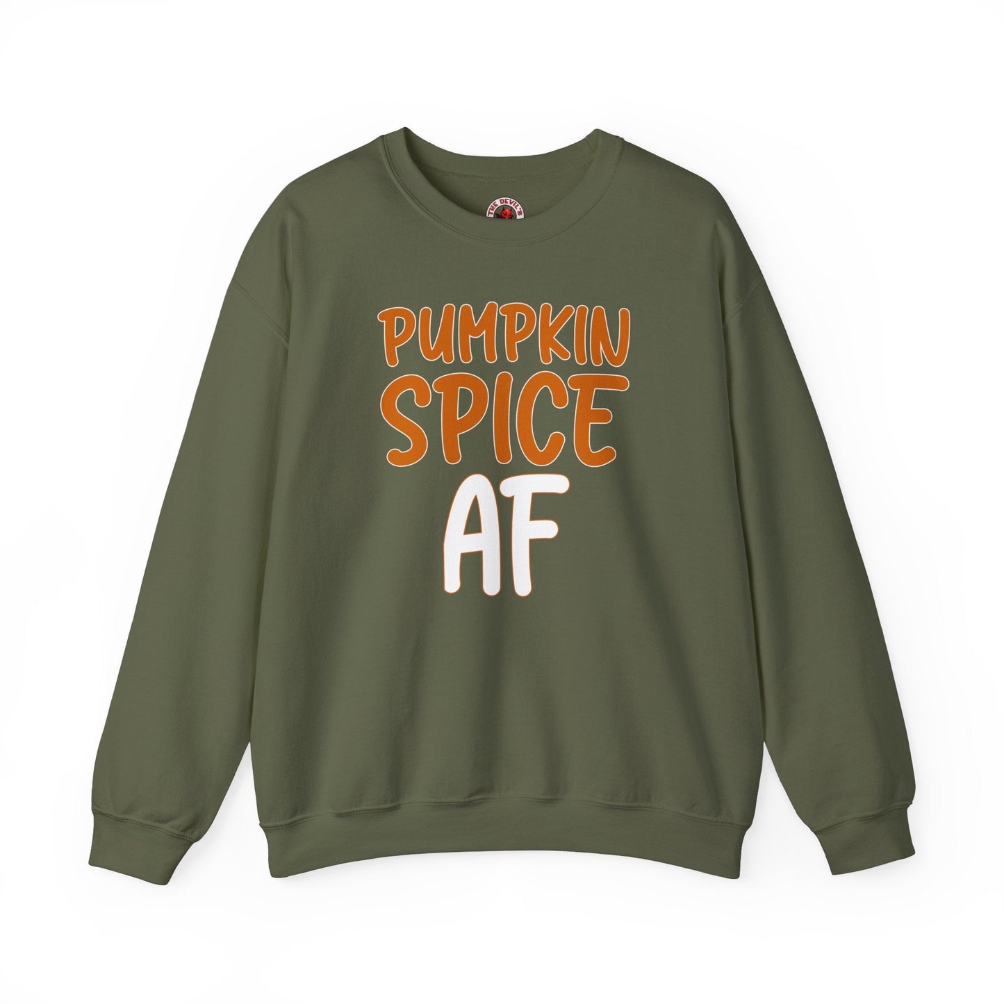 Pumpkin Spice AF Crewneck Sweatshirt The Devil's Pickle