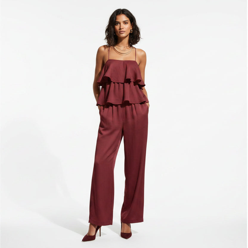 Women's Sleeveless Camisole Top & Casual Pants Set FitiqueFit