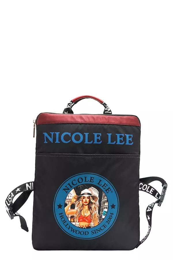 Nicole Lee USA Multi-Pocket Travel Backpack West2East Surf