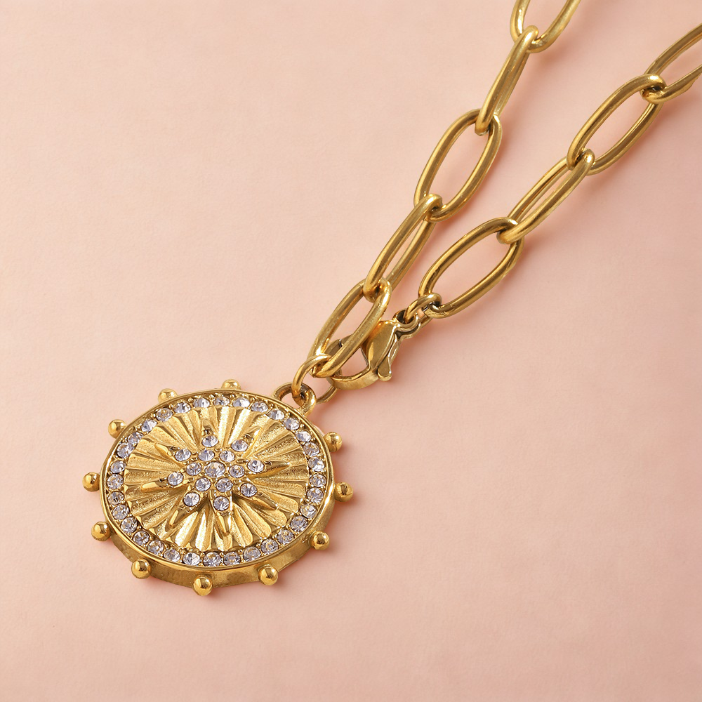 Sunburst Necklace - Stainless Steel Deep South Originals