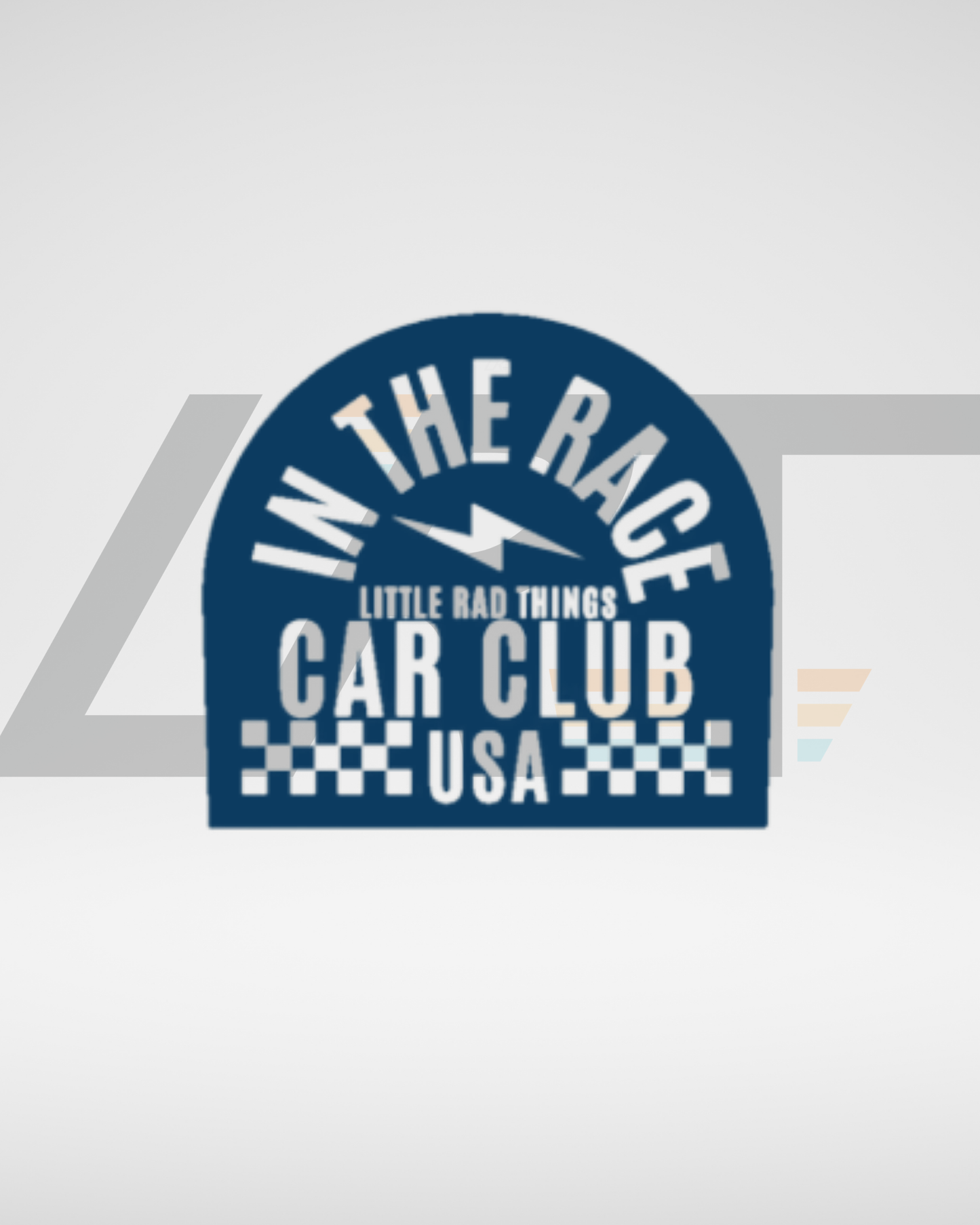 CAR CLUB USA TEE - CREAM (FRONT ONLY) LITTLE RAD THINGS