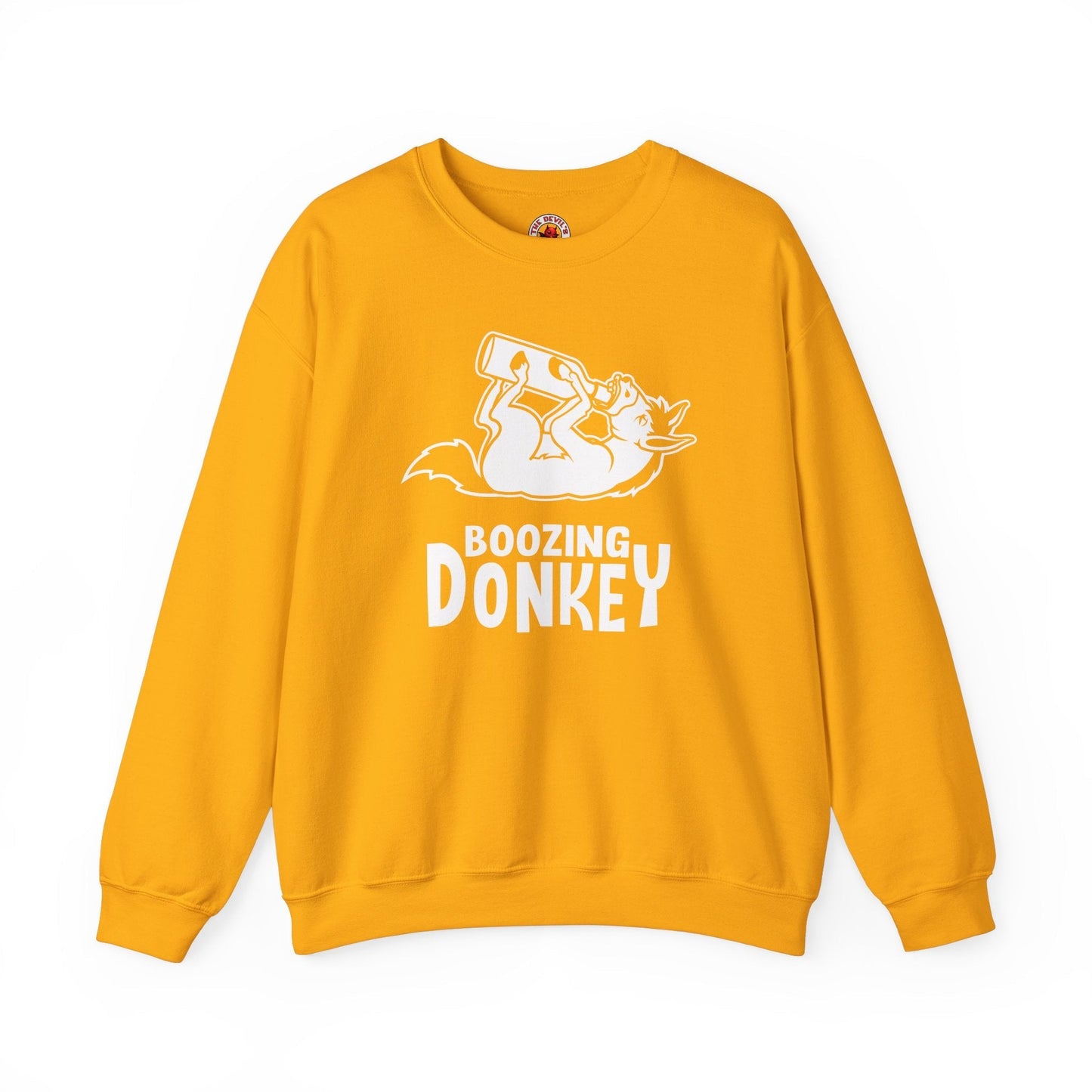 Boozing Donkey Crewneck Sweatshirt The Devil's Pickle