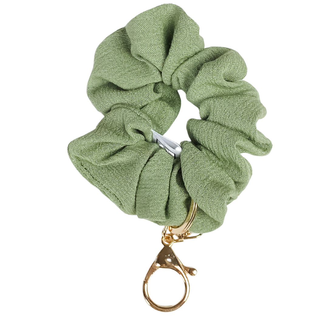 Light Olive Scrunchie Key Chain Emily Anne Designs LLC