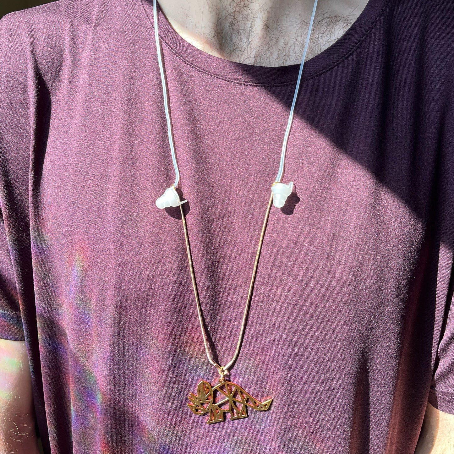 Geo Dino Earplug Necklace Wook Plugs