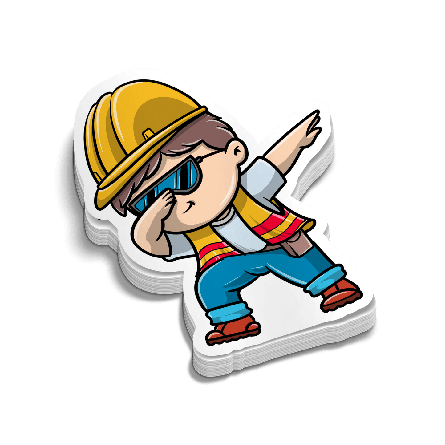Construction DAB - Hard Hat Decal Armed American Supply