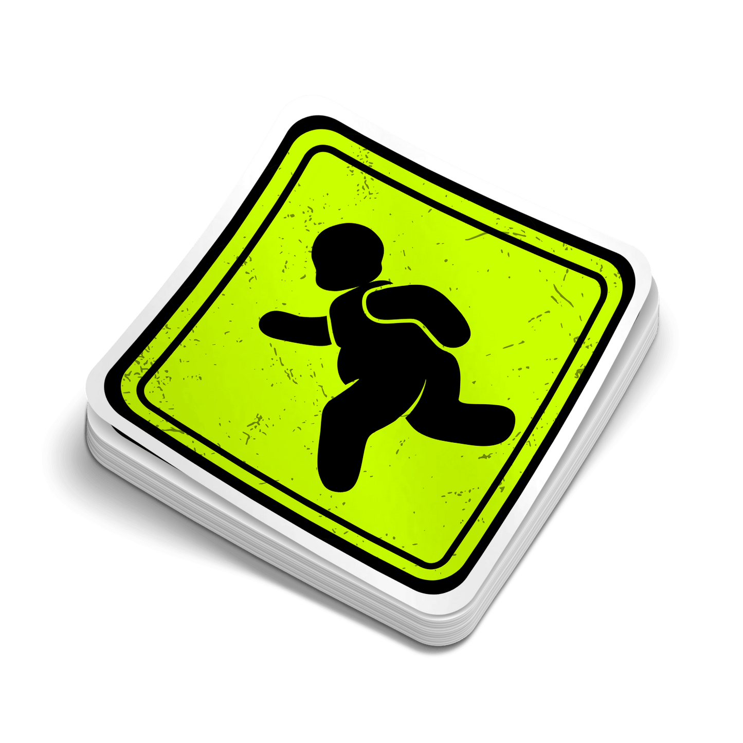 Fat Guy Crossing - Hard Hat Decal Armed American Supply