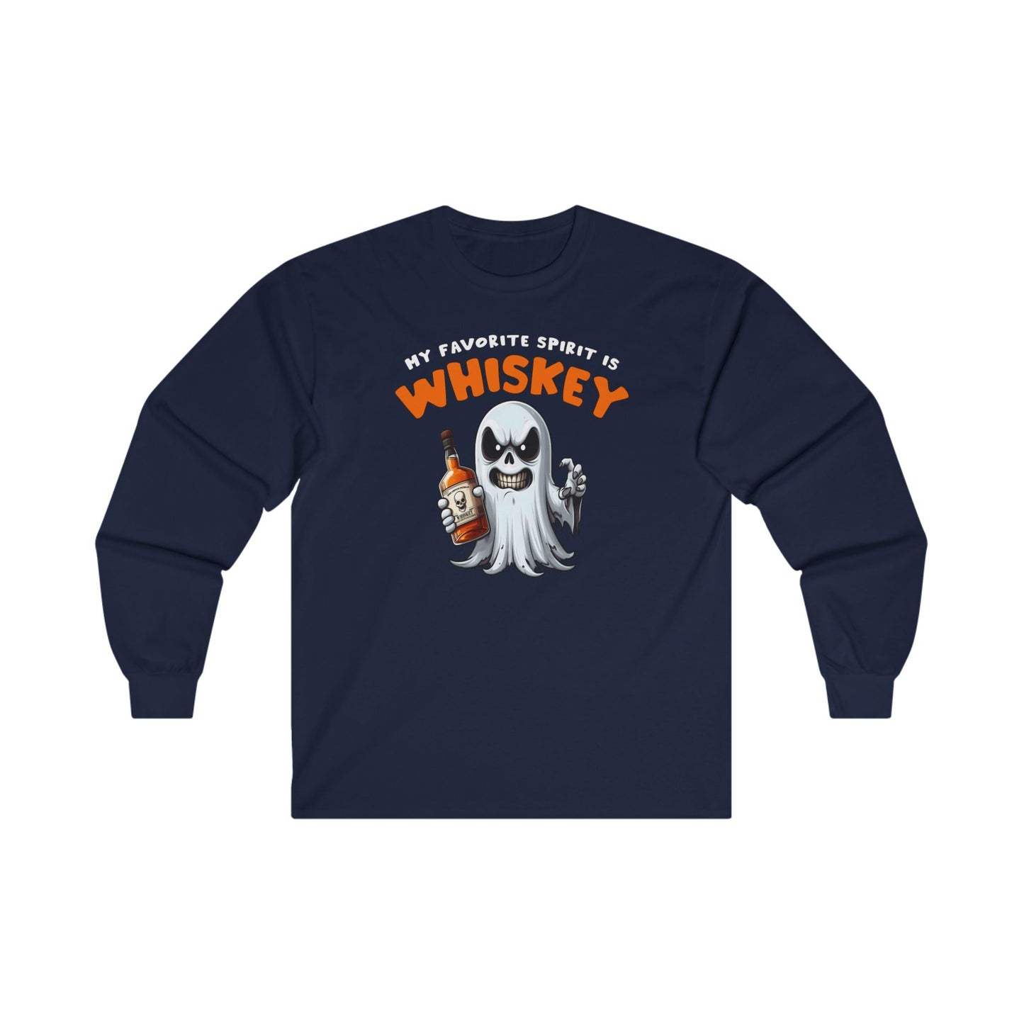 My Favorite Spirit Is Whiskey Long Sleeve Tee The Devil's Pickle