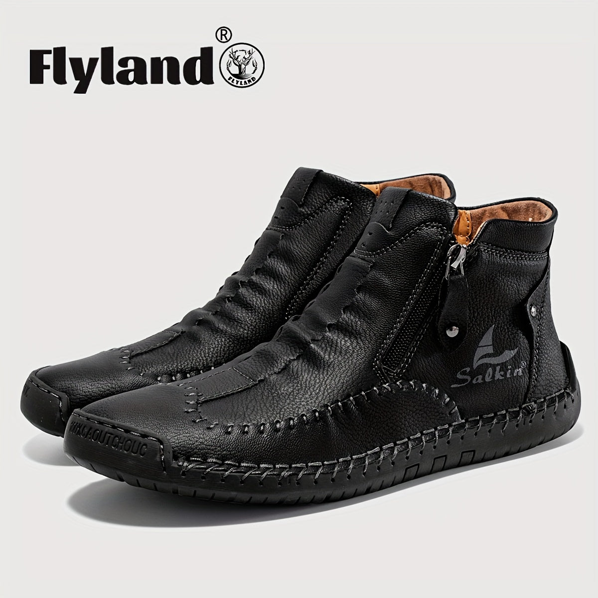 FLYLAND Fashion Vintage Chukka Boots Driving Walking Shoes Business Casual Ankle Boots Daily Work Office Shoes NovaCart