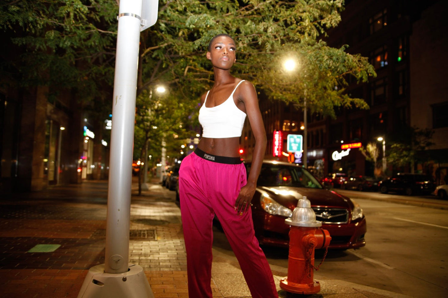 Luxe Satin Lounge Pants Porshia By Porshia Banks