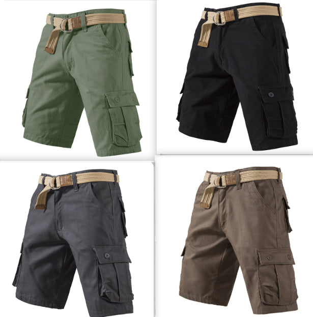 Five-point Shorts Men's Thin Summer Capris Loose Casual Pants Tooling Cotton Sports Pants New Era Fashion LLc