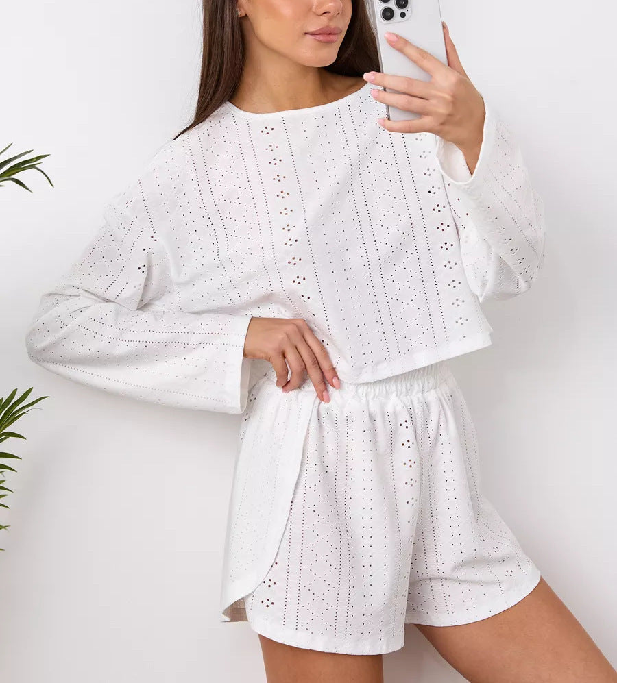 Women’s Slim-Fit Loose Suit Two Piece Shorts Set FitiqueFit