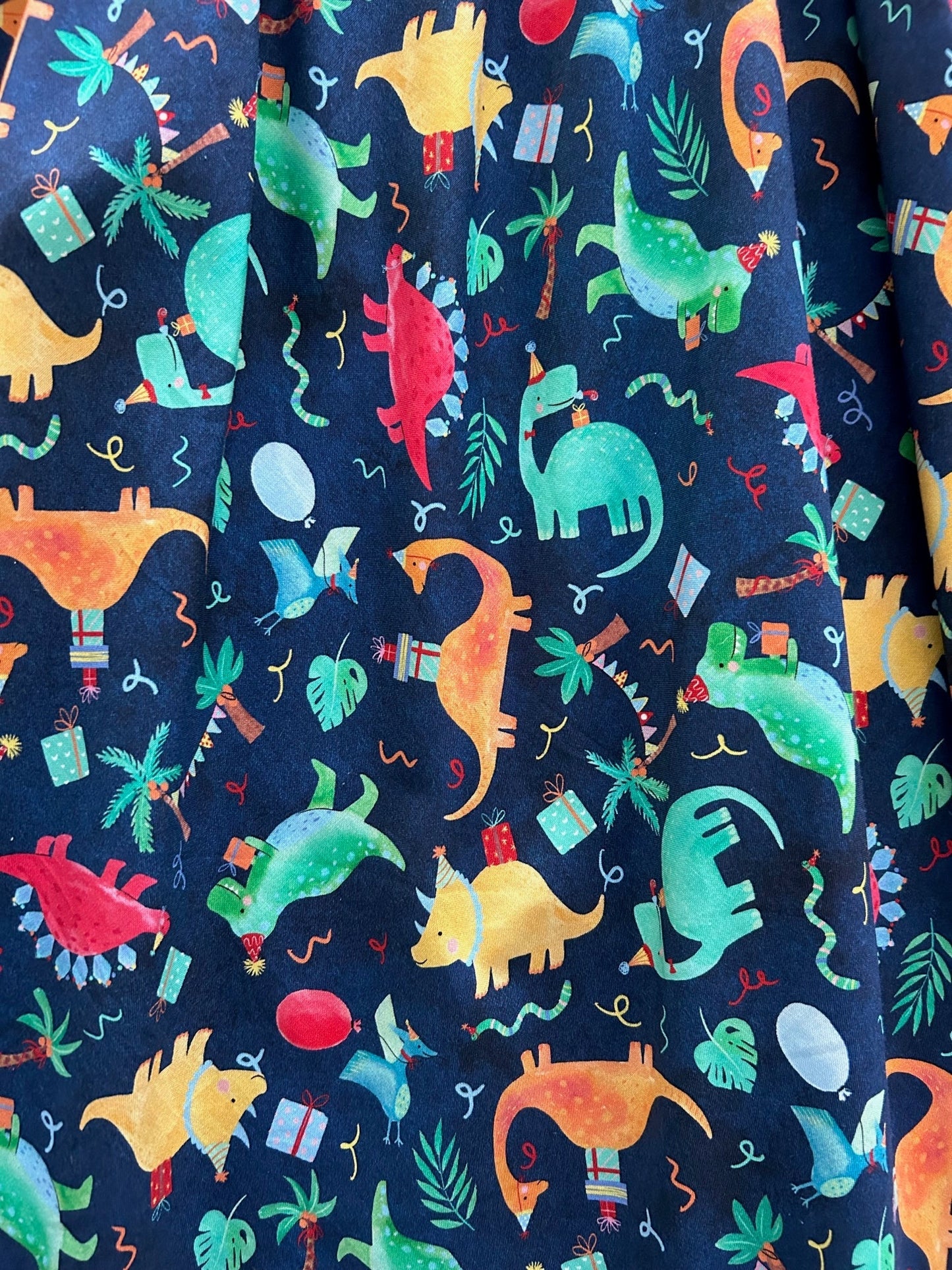 Party Dinos Vintage Dress - XS only Retrolicious