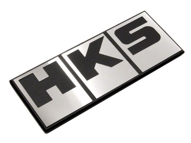 HKS Silver Block Logo Emblem FR SPORT