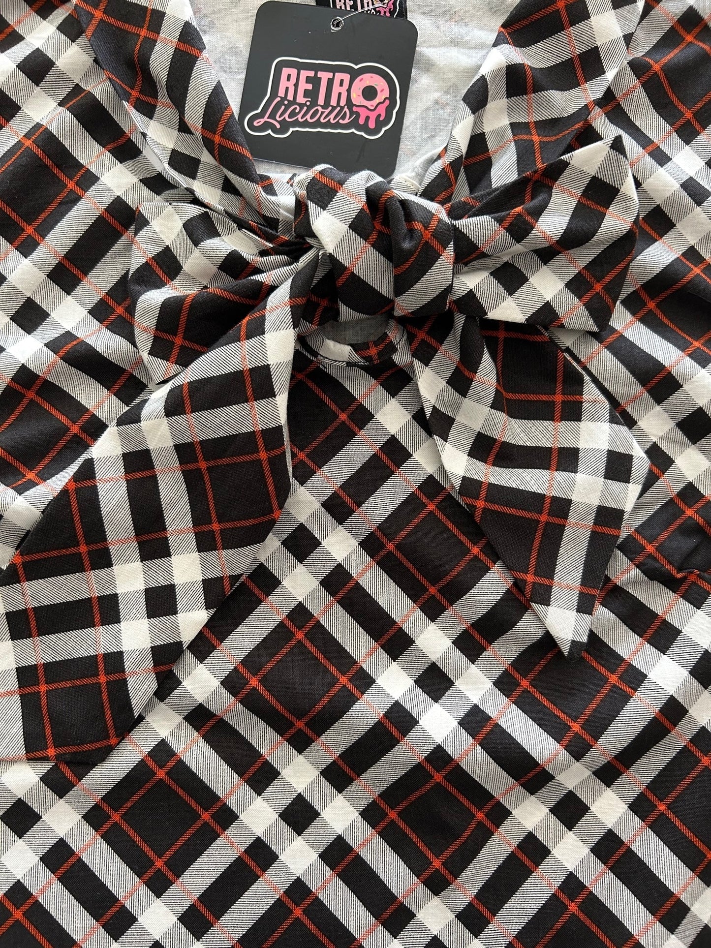 Plaid Bow Top Retrolicious