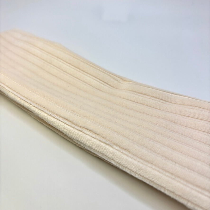 Cream Velvet Ribbed Headband Enchanted Scrunch