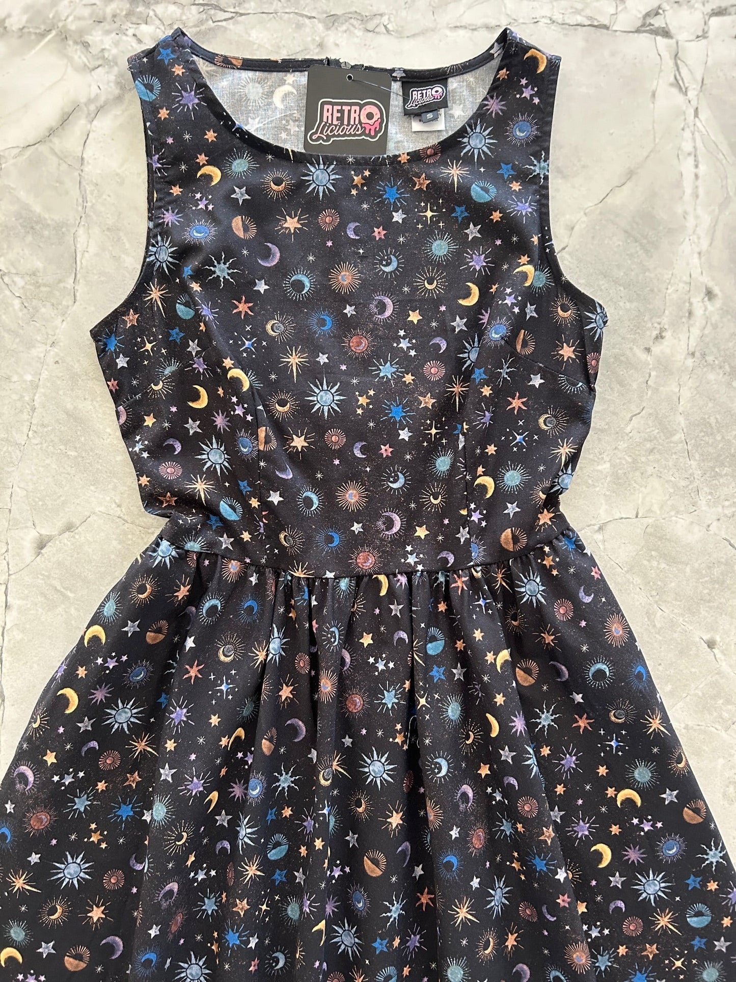 Celestial Midi Dress Retrolicious