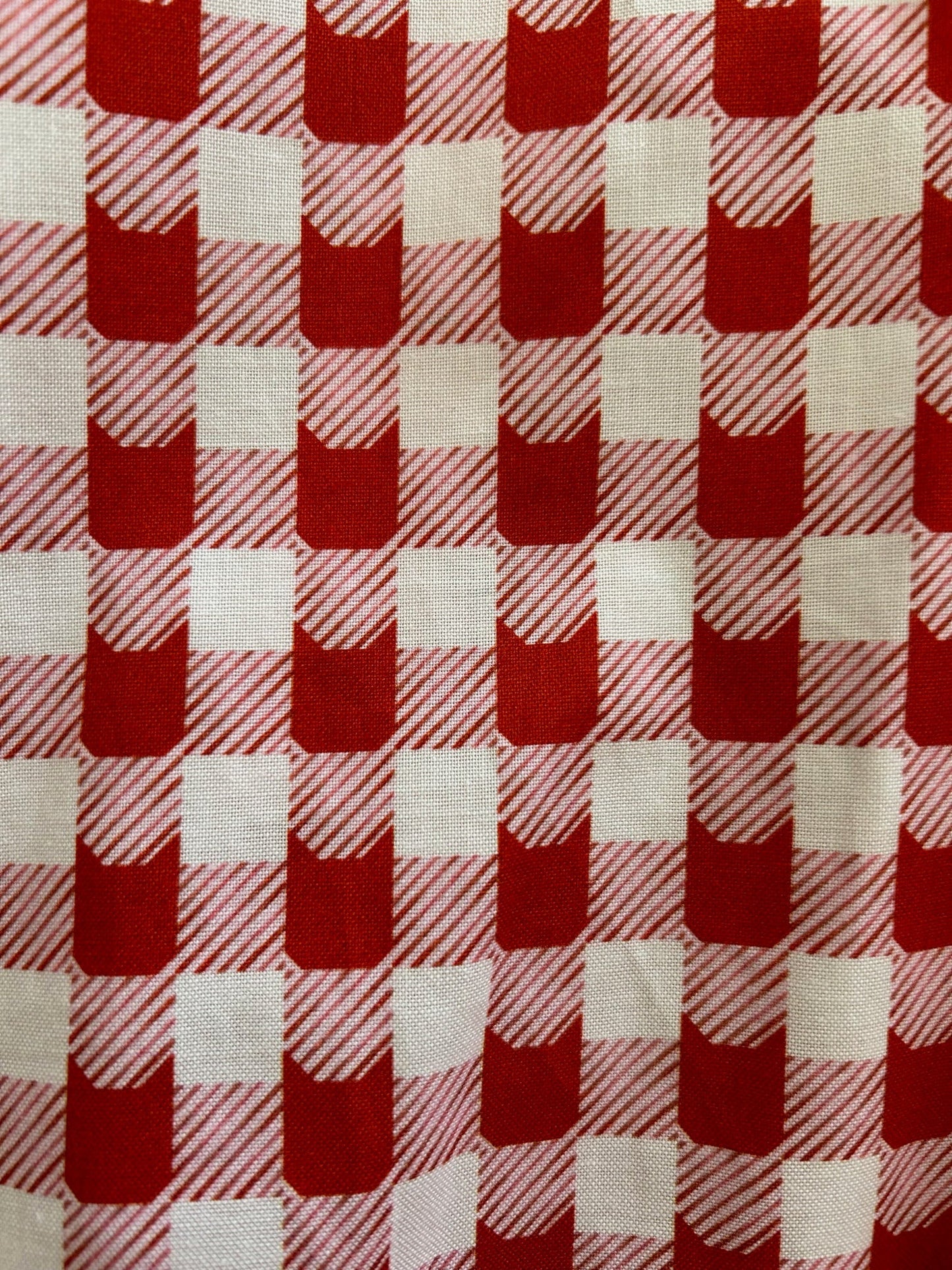 Red Check Kitties Skater Skirt Retrolicious
