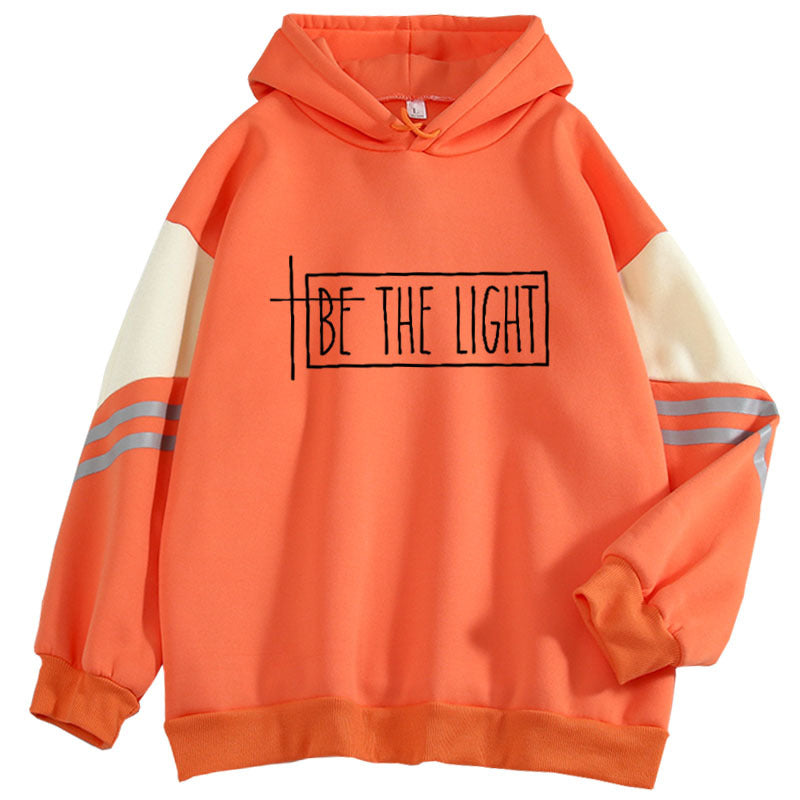 Women's Long-sleeved Casual Plus Size Loose Top Trendy Hit Color Hoodie See size chart under “more details” The Fashion Celestial