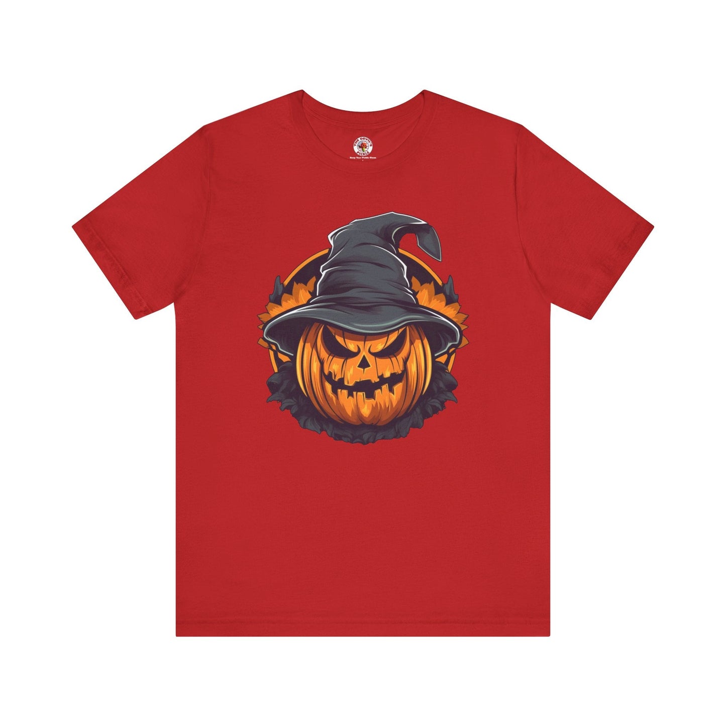 Scary Witch Pumpkin Halloween T-Shirt The Devil's Pickle