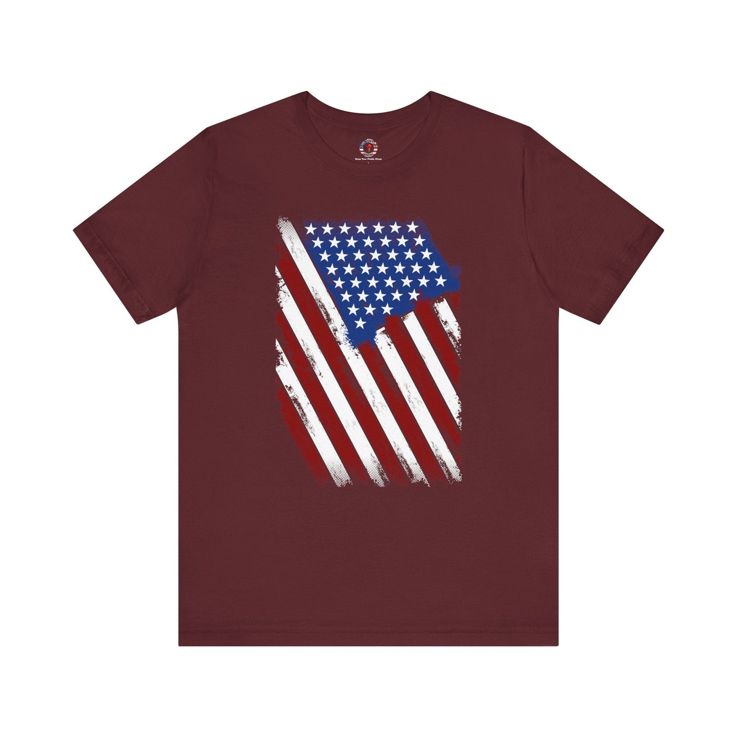 Distressed American Flag T-Shirt The Devil's Pickle